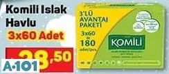 KOMİLİ ISLAK HAVLU KOMİLİ ISLAK HAVLU